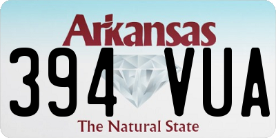 AR license plate 394VUA