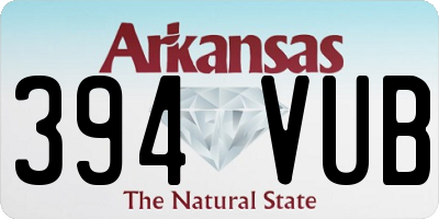 AR license plate 394VUB