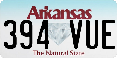 AR license plate 394VUE