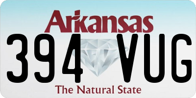 AR license plate 394VUG