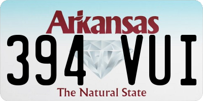 AR license plate 394VUI