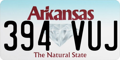 AR license plate 394VUJ
