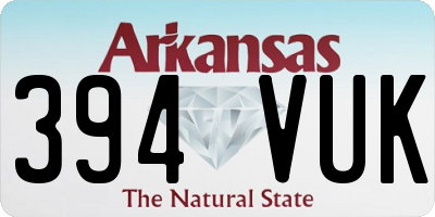 AR license plate 394VUK