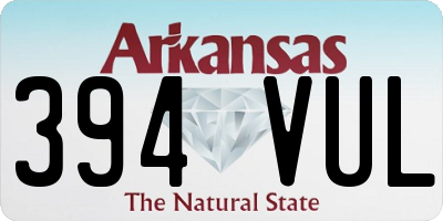 AR license plate 394VUL