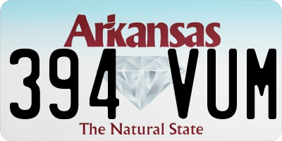AR license plate 394VUM