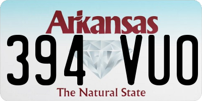 AR license plate 394VUO