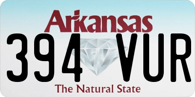 AR license plate 394VUR