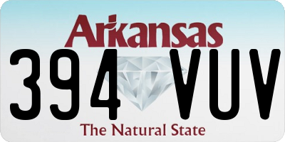 AR license plate 394VUV
