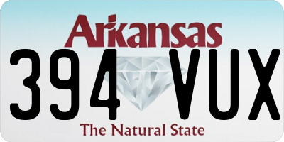 AR license plate 394VUX