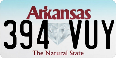 AR license plate 394VUY