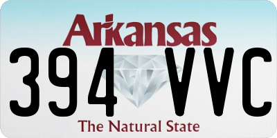 AR license plate 394VVC