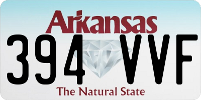 AR license plate 394VVF