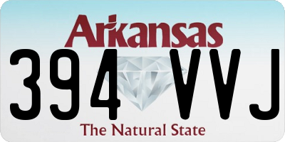 AR license plate 394VVJ