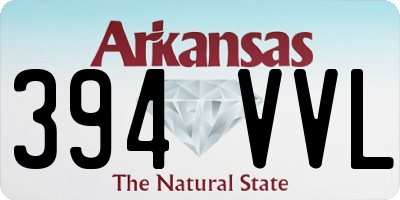 AR license plate 394VVL