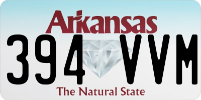 AR license plate 394VVM