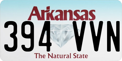 AR license plate 394VVN