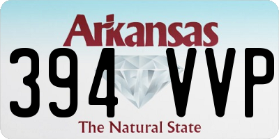 AR license plate 394VVP
