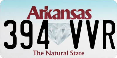 AR license plate 394VVR