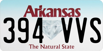 AR license plate 394VVS