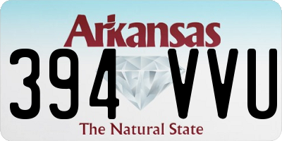 AR license plate 394VVU