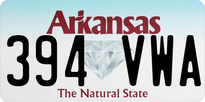 AR license plate 394VWA