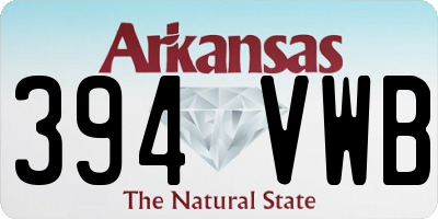 AR license plate 394VWB
