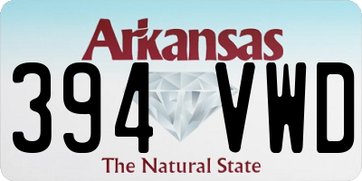 AR license plate 394VWD