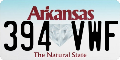 AR license plate 394VWF
