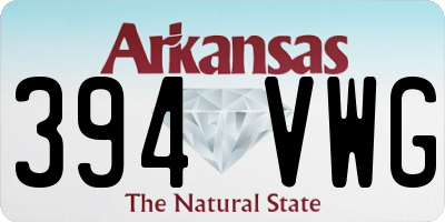AR license plate 394VWG