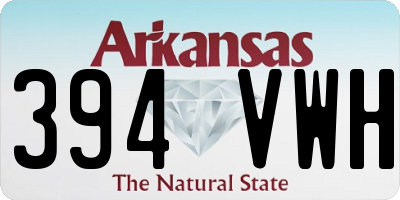 AR license plate 394VWH