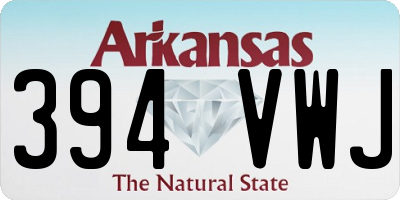 AR license plate 394VWJ