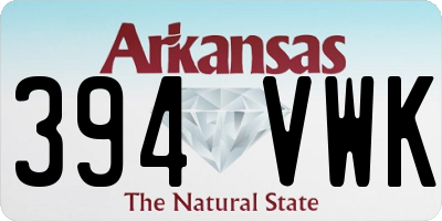 AR license plate 394VWK