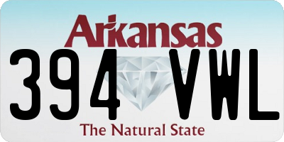 AR license plate 394VWL