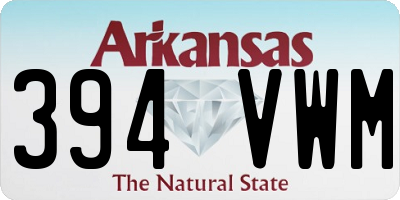 AR license plate 394VWM