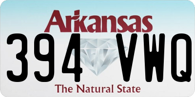 AR license plate 394VWQ
