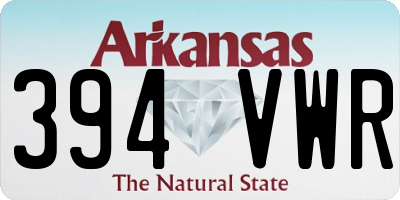 AR license plate 394VWR