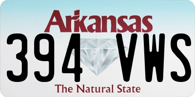 AR license plate 394VWS