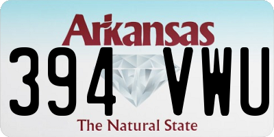AR license plate 394VWU