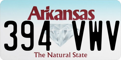 AR license plate 394VWV