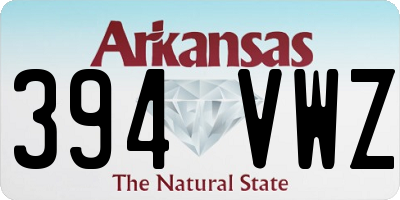 AR license plate 394VWZ