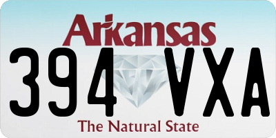 AR license plate 394VXA