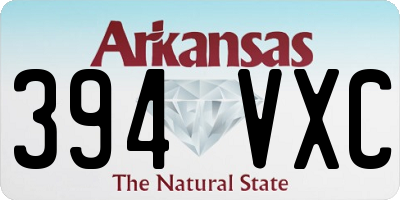 AR license plate 394VXC