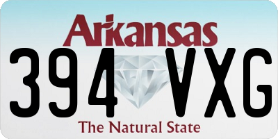 AR license plate 394VXG