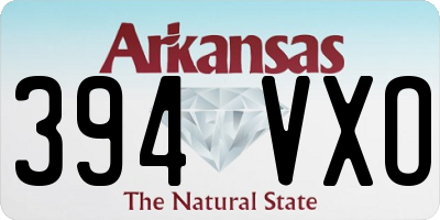 AR license plate 394VXO