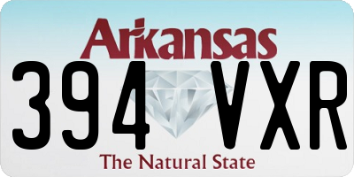 AR license plate 394VXR