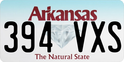 AR license plate 394VXS