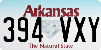 AR license plate 394VXY