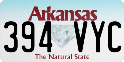 AR license plate 394VYC