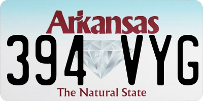 AR license plate 394VYG