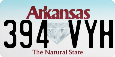 AR license plate 394VYH